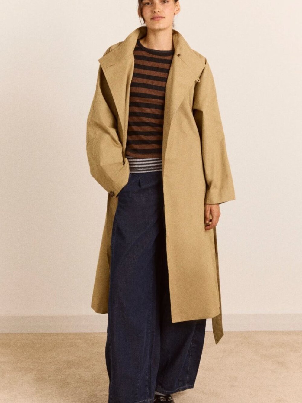 Damson Madder Jasmine Trench - Tan